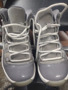 Kids Jordan Retro 11 Cool Grey Size 13c 378039-005